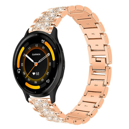 xDfind Diamond Jewelry Steel Watch Band, 20mm For Garmin Forerunner 570 42mm/245/645/158, 22mm For Garmin Venu 3 / vivoactive4, 20mm For Garmin venu 2 / venu / Sq2 / Sq, 18mm For Garmin Venu 2S / vivoactive 4s/3s                                        ...