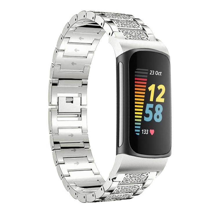 xDfind Diamond Jewelry Stainless Steel Watch Band, For Fitbit Charge 6 / 5 18mm, For Fitbit Inspire 3 12mm, For Fitbit Versa 4 / 3 / Sense2 / 1 20mm, For Fitbit Luxe / Special Edition 12mm, For Fitbit Inspire 2 / Ace 3 14mm, For Fitbit Charge 4 / 3 18mm