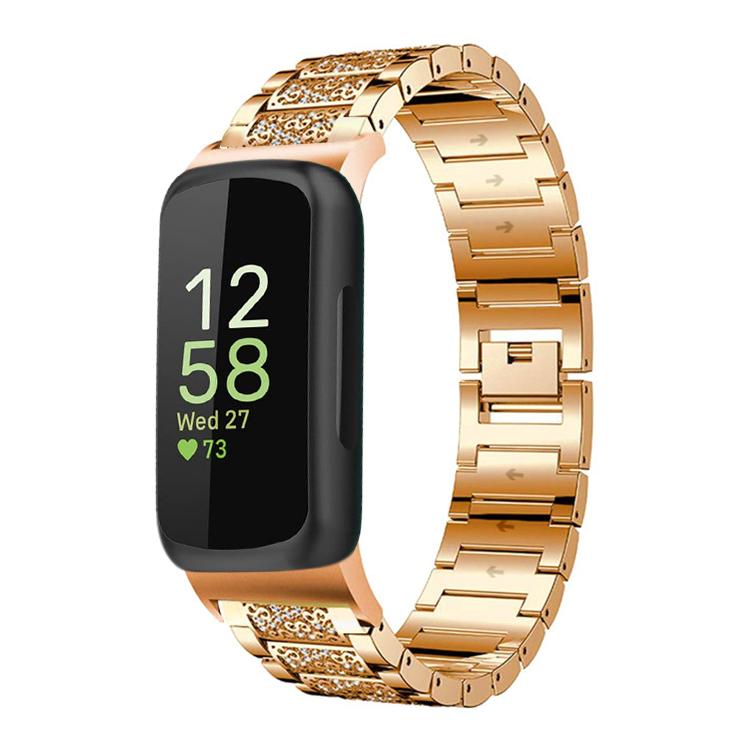 xDfind Diamond Jewelry Stainless Steel Watch Band, For Fitbit Charge 6 / 5 18mm, For Fitbit Inspire 3 12mm, For Fitbit Versa 4 / 3 / Sense2 / 1 20mm, For Fitbit Luxe / Special Edition 12mm, For Fitbit Inspire 2 / Ace 3 14mm, For Fitbit Charge 4 / 3 18mm