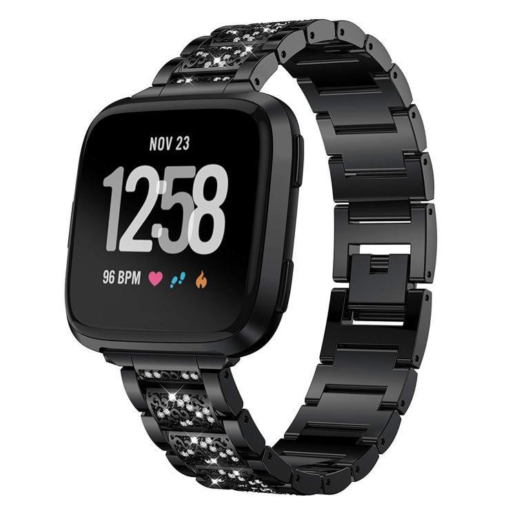 xDfind Diamond Jewelry Stainless Steel Watch Band, For Fitbit Charge 6 / 5 18mm, For Fitbit Inspire 3 12mm, For Fitbit Versa 4 / 3 / Sense2 / 1 20mm, For Fitbit Luxe / Special Edition 12mm, For Fitbit Inspire 2 / Ace 3 14mm, For Fitbit Charge 4 / 3 18mm