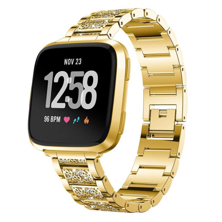 xDfind Diamond Jewelry Stainless Steel Watch Band, For Fitbit Charge 6 / 5 18mm, For Fitbit Inspire 3 12mm, For Fitbit Versa 4 / 3 / Sense2 / 1 20mm, For Fitbit Luxe / Special Edition 12mm, For Fitbit Inspire 2 / Ace 3 14mm, For Fitbit Charge 4 / 3 18mm