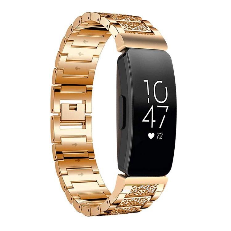 xDfind Diamond Jewelry Stainless Steel Watch Band, For Fitbit Charge 6 / 5 18mm, For Fitbit Inspire 3 12mm, For Fitbit Versa 4 / 3 / Sense2 / 1 20mm, For Fitbit Luxe / Special Edition 12mm, For Fitbit Inspire 2 / Ace 3 14mm, For Fitbit Charge 4 / 3 18mm