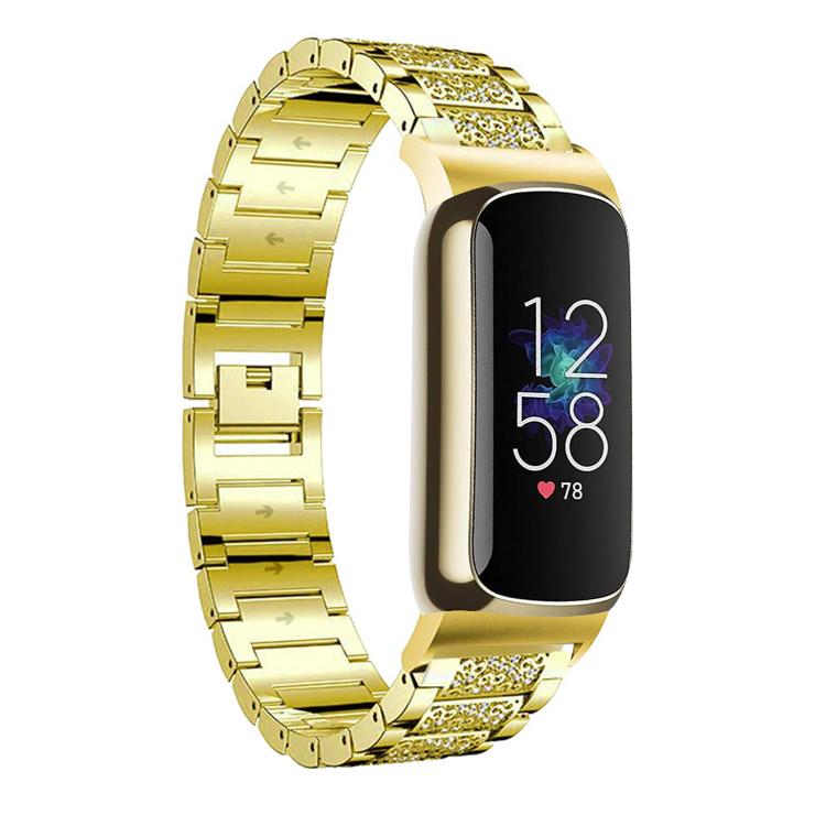 xDfind Diamond Jewelry Stainless Steel Watch Band, For Fitbit Charge 6 / 5 18mm, For Fitbit Inspire 3 12mm, For Fitbit Versa 4 / 3 / Sense2 / 1 20mm, For Fitbit Luxe / Special Edition 12mm, For Fitbit Inspire 2 / Ace 3 14mm, For Fitbit Charge 4 / 3 18mm