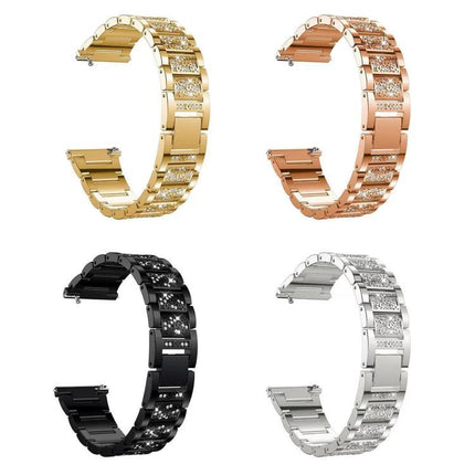 xDfind Diamond Jewelry Stainless Steel Watch Band, For Fitbit Charge 6 / 5 18mm, For Fitbit Versa 4 / 3 / Sense2 / 1 20mm, For Fitbit Inspire 2 / Ace 3 14mm, For Fitbit Charge 4 / 3 18mm