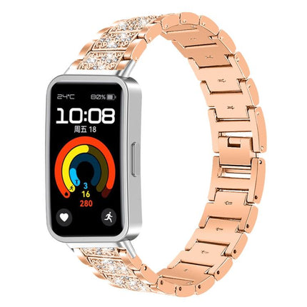 xDfind Diamond Jewelry Stainless Steel Watch Band, For Huawei Watch Fit 5 / Fit 5 Pro 20mm, For Huawei Band 10 / 9 / 8 14mm