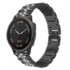 For Garmin Fenix 8/7S/6S/5S 20mm 18mm / Black