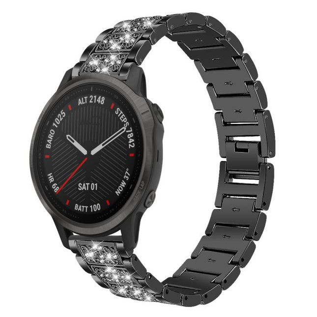 xDfind Diamond Jewelry Stainless Steel Watch Band, For Garmin Fenix 8/7S/6S/5S 20mm 18mm