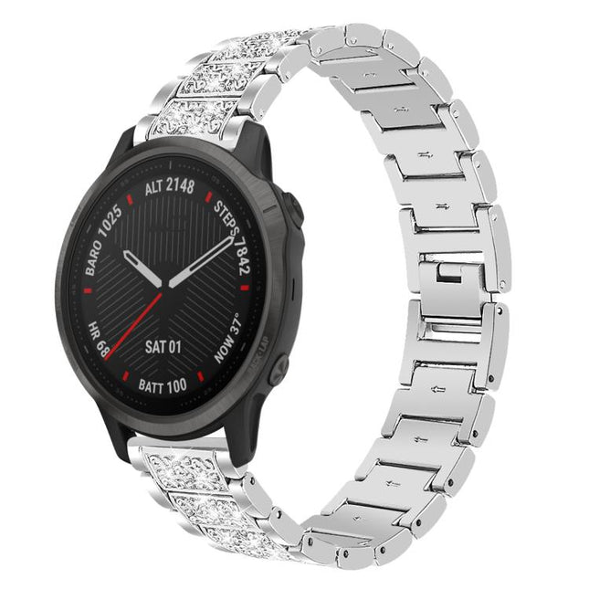xDfind Diamond Jewelry Stainless Steel Watch Band, For Garmin Fenix 8/7S/6S/5S 20mm 18mm