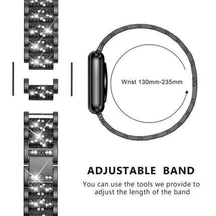 xDfind Diamond Jewelry Stainless Steel Watch Band, For Apple Watch 42 / 44 / 45 / 46 / 49mm, For Apple Watch 38 / 40 / 41 / S10 42mm