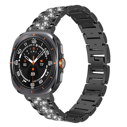 xDfind Diamond Jewelry Stainless Steel Watch Band, For Galaxy Watch Ultra2 2026 / 2025 / 1 2024, For Galaxy Watch9 / 8 / 8 Classic, For Samsung Galaxy Watch7 / FE / 6 / 5 / 4, For Samsung Galaxy Fit3