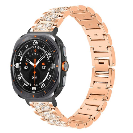 xDfind Diamond Jewelry Stainless Steel Watch Band, For Galaxy Watch Ultra2 2026 / 2025 / 1 2024, For Galaxy Watch9 / 8 / 8 Classic, For Samsung Galaxy Watch7 / FE / 6 / 5 / 4, For Samsung Galaxy Fit3