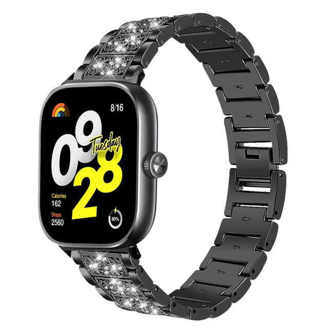 xDfind Diamond Jewelry Stainless Steel Watch Band, For Xiaomi Band 9 Pro / Redmi Watch 6 / 5, For Xiaomi Smart Band 10 / 9 / 8 / NFC 14mm, For Redmi Watch 3 Active / Lite 20mm, For Redmi Watch 3 20mm