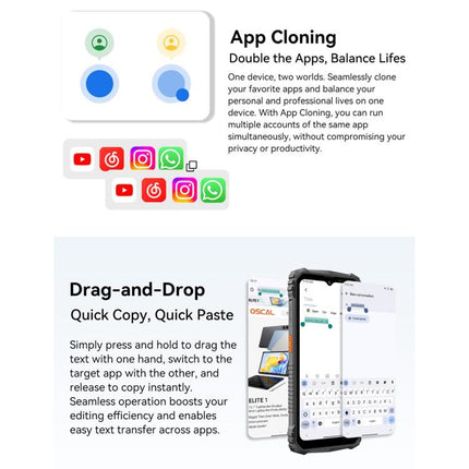 Blackview Oscal Marine 1, 6.56 inch Android 15 Unisoc UMS9230E T615 Octa Core, Network: 4G, OTG, NFC