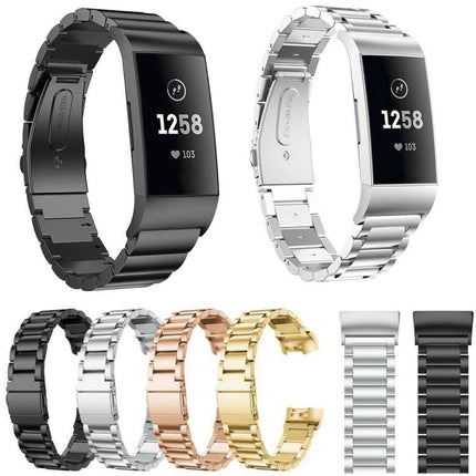 xDfind Three Beads Quick Release Metal Watch Band, 12mm