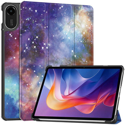 Custer Painted 3-Fold Stand Leather Smart Tablet Case, For Xiaomi Redmi Pad 2 SE 9.7 2026, For Xiaomi Redmi Pad 2