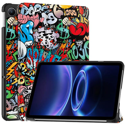 Custer Painted 3-Fold Stand Leather Smart Tablet Case, For Xiaomi Redmi Pad 2 SE 9.7 2026, For Xiaomi Redmi Pad 2