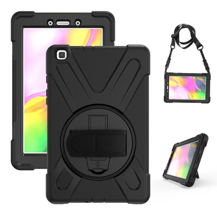 Shockproof Colorful Silicone + PC Protective Case with Holder & Hand Grip Strap, For Samsung Tab A 8.0(2019) T290 / T295, For Samsung Galaxy Tab Active Pro T540 / T545 / Tab Active4 Pro                                                                   ...