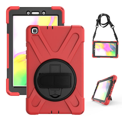 Shockproof Colorful Silicone + PC Protective Case with Holder & Hand Grip Strap, For Samsung Tab A 8.0(2019) T290 / T295, For Samsung Galaxy Tab Active Pro T540 / T545 / Tab Active4 Pro                                                                   ...