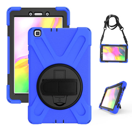 Shockproof Colorful Silicone + PC Protective Case with Holder & Hand Grip Strap, For Samsung Tab A 8.0(2019) T290 / T295, For Samsung Galaxy Tab Active Pro T540 / T545 / Tab Active4 Pro                                                                   ...