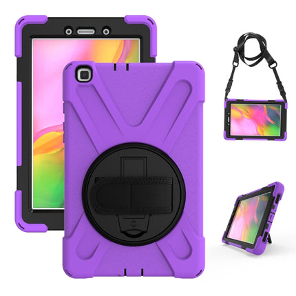 Shockproof Colorful Silicone + PC Protective Case with Holder & Hand Grip Strap, For Samsung Tab A 8.0(2019) T290 / T295, For Samsung Galaxy Tab Active Pro T540 / T545 / Tab Active4 Pro                                                                   ...