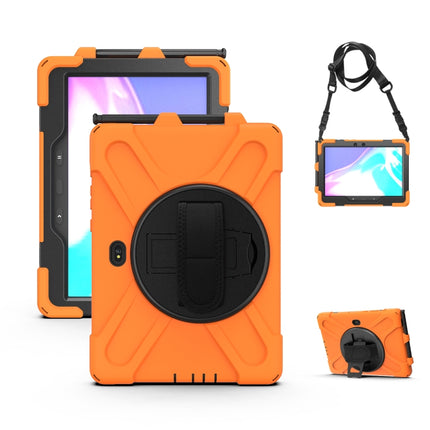 Shockproof Colorful Silicone + PC Protective Case with Holder & Hand Grip Strap, For Samsung Tab A 8.0(2019) T290 / T295, For Samsung Galaxy Tab Active Pro T540 / T545 / Tab Active4 Pro                                                                   ...