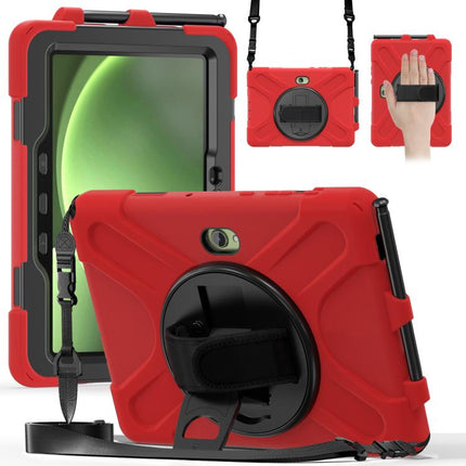 Shockproof Colorful Silicone + PC Protective Case with Holder & Hand Grip Strap, For Samsung Tab A 8.0(2019) T290 / T295, For Samsung Galaxy Tab Active Pro T540 / T545 / Tab Active4 Pro                                                                   ...