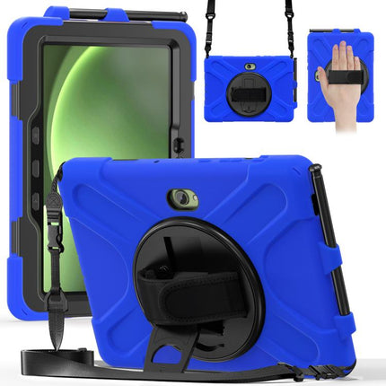 Shockproof Colorful Silicone + PC Protective Case with Holder & Hand Grip Strap, For Samsung Tab A 8.0(2019) T290 / T295, For Samsung Galaxy Tab Active Pro T540 / T545 / Tab Active4 Pro                                                                   ...