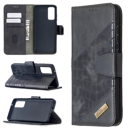 Matching Color Crocodile Texture Horizontal Flip PU Leather Case with Wallet & Holder & Card Slots, For Galaxy S20 FE 5G / S20 Lite