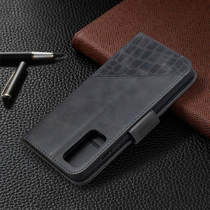 Matching Color Crocodile Texture Horizontal Flip PU Leather Case with Wallet & Holder & Card Slots, For Galaxy S20 FE 5G / S20 Lite