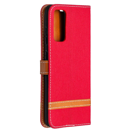 Color Matching Denim Texture Horizontal Flip Leather Case with Holder & Card Slots & Wallet & Lanyard, For Galaxy S20 FE 5G / S20 Lite