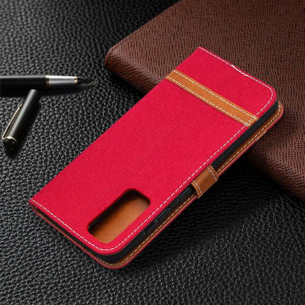 Color Matching Denim Texture Horizontal Flip Leather Case with Holder & Card Slots & Wallet & Lanyard, For Galaxy S20 FE 5G / S20 Lite