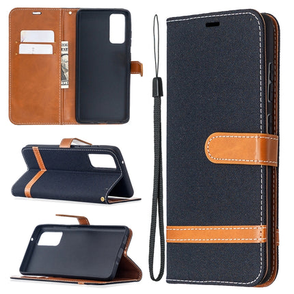 Color Matching Denim Texture Horizontal Flip Leather Case with Holder & Card Slots & Wallet & Lanyard, For Galaxy S20 FE 5G / S20 Lite