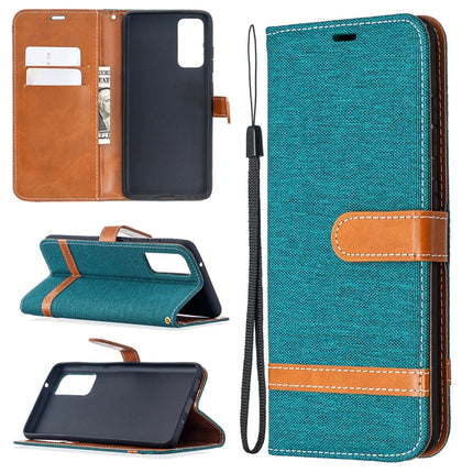 Color Matching Denim Texture Horizontal Flip Leather Case with Holder & Card Slots & Wallet & Lanyard, For Galaxy S20 FE 5G / S20 Lite