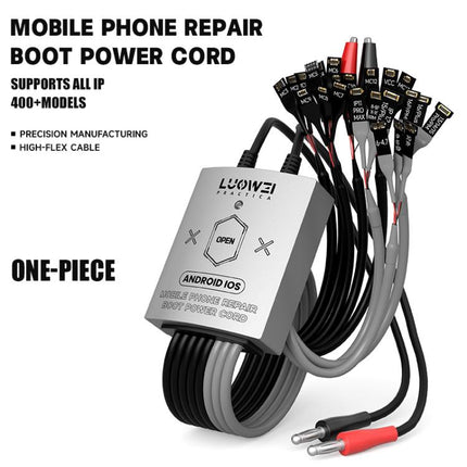 LUOWEI LW-325 Phone Repair Boot Power Cord for iPhone 8-17 Pro Max and Android