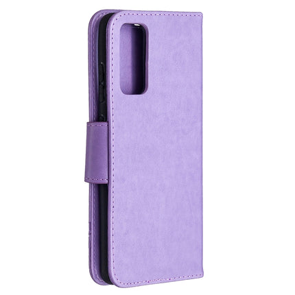 Embossing Two Butterflies Pattern Horizontal Flip PU Leather Case with Holder & Card Slot & Wallet & Lanyard, For Galaxy S20 FE 5G / S20 Lite