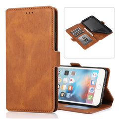 Retro Magnetic Closing Clasp Horizontal Flip Leather Case with Holder & Card Slots & Photo Frame & Wallet, For iPhone 6, For iPhone 6 Plus, For iPhone SE 2022 / SE 2020 / 8 / 7, For iPhone 8 Plus / 7 Plus, For iPhone 11