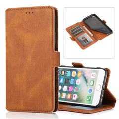 Retro Magnetic Closing Clasp Horizontal Flip Leather Case with Holder & Card Slots & Photo Frame & Wallet, For iPhone 6, For iPhone 6 Plus, For iPhone SE 2022 / SE 2020 / 8 / 7, For iPhone 8 Plus / 7 Plus, For iPhone 11