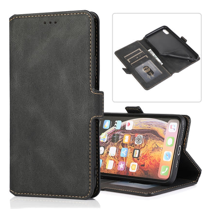 Retro Magnetic Closing Clasp Horizontal Flip Leather Case with Holder & Card Slots & Photo Frame & Wallet, For iPhone XR, For iPhone XS Max