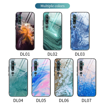 Marble Pattern Glass Protective Case, For Xiaomi Mi Note 10, For Xiaomi Mi CC9 / A3 Lite, For Xiaomi Redmi 9A