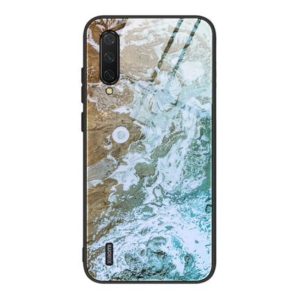 Marble Pattern Glass Protective Case, For Xiaomi Mi Note 10, For Xiaomi Mi CC9 / A3 Lite, For Xiaomi Redmi 9A