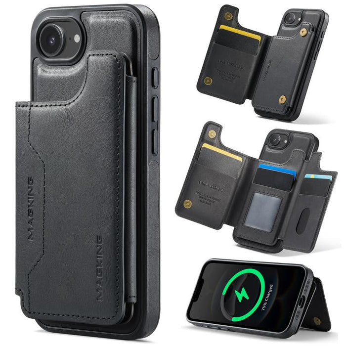 MAGKING K3 Series MagSafe RFID Card Bag Detachable Phone Case, For iPhone 17e / 16e, For iPhone 17, For iPhone 16 Pro Max, For iPhone 16 Pro