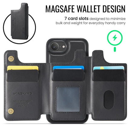 MAGKING K3 Series MagSafe RFID Card Bag Detachable Phone Case, For iPhone 17e / 16e, For iPhone 17, For iPhone 16 Pro Max, For iPhone 16 Pro