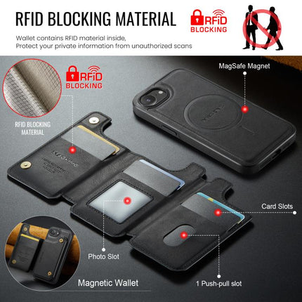 MAGKING K3 Series MagSafe RFID Card Bag Detachable Phone Case, For iPhone 17e / 16e, For iPhone 17, For iPhone 16 Pro Max, For iPhone 16 Pro