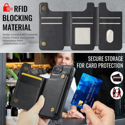 MAGKING K3 Series MagSafe RFID Card Bag Detachable Phone Case, For iPhone 17e / 16e, For iPhone 17, For iPhone 16 Pro Max, For iPhone 16 Pro
