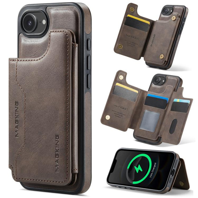 MAGKING K3 Series MagSafe RFID Card Bag Detachable Phone Case, For iPhone 17e / 16e, For iPhone 17, For iPhone 16 Pro Max, For iPhone 16 Pro