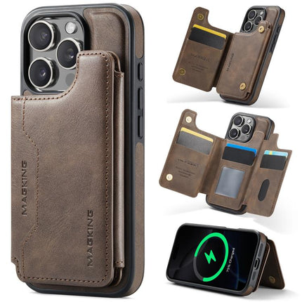 MAGKING K3 Series MagSafe RFID Card Bag Detachable Phone Case, For iPhone 17e / 16e, For iPhone 17, For iPhone 16 Pro Max, For iPhone 16 Pro