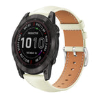 For Garmin Fenix 8/7X/6X/5X 26mm 22mm / Creamy White