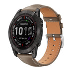 For Garmin Fenix 8/7X/6X/5X 26mm 22mm / Brown