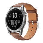 For Garmin Fenix 8/7/6/5 22mm 20mm / Coffee