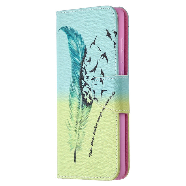 Colored Drawing Pattern Horizontal Flip Leather Case with Holder & Card Slots & Wallet, For Galaxy S20 FE 5G / S20 Lite, For Xiaomi Redmi 9C